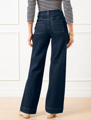 PATCH POCKET CLASSIC JEAN TROUSERS - ASTORIA WASH | Talbots online