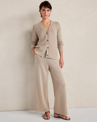 ORGANIC COTTON WIDE LEG PANTS | Talbots sale