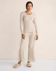 DRAPEY RIB KNIT PANTS | Talbots outlet