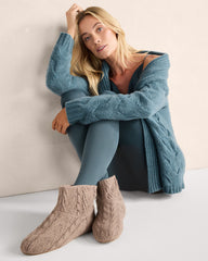 CABLE KNIT BOOTIES | Talbots near me