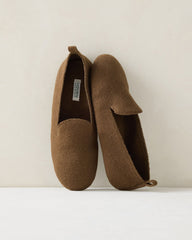FELTED WOOL BLEND LOAFER SLIPPERS | Talbots US
