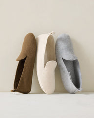 FELTED WOOL BLEND LOAFER SLIPPERS | Talbots on sale