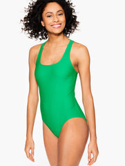 AQUA CLUB SCOOP NECK ONE-PIECE SWIMSUIT | Talbots online