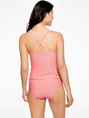 AQUA CLUB SCOOP NECK TANKINI - FIJI SHELL | Talbots online