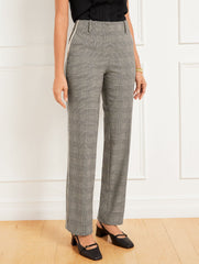 TALBOTS SOUTHAMPTON STRAIGHT LEG PANTS - LUCETTA GLEN PLAID | Talbots near me