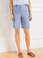 PERFECT SHORTS - NEWPORT CHAMBRAY - 9” | Talbots sale