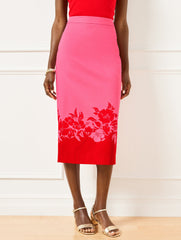 BICOLOR POPPY PENCIL SKIRT | Talbots near me