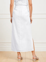 CLASSIC LINEN TROUSER SKIRT | Talbots on sale