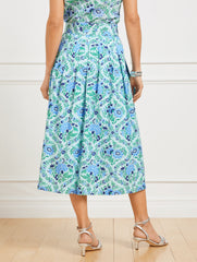 PIPER PLEATED SKIRT - EXQUISITE FLORAL | Talbots US