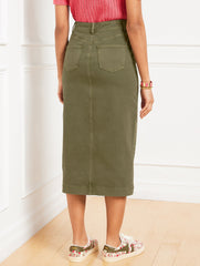 DENIM MIDI SKIRT | Talbots US