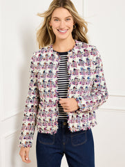 COLLARLESS TWEED JACKET | Talbots US