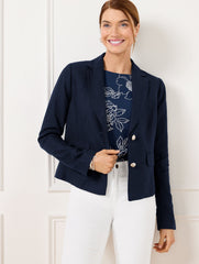 SHORT LINEN BLAZER | Talbots near me