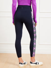 PERFORMANCE INTERLOCK LEGGINGS - DIAMOND GRID | Talbots sale