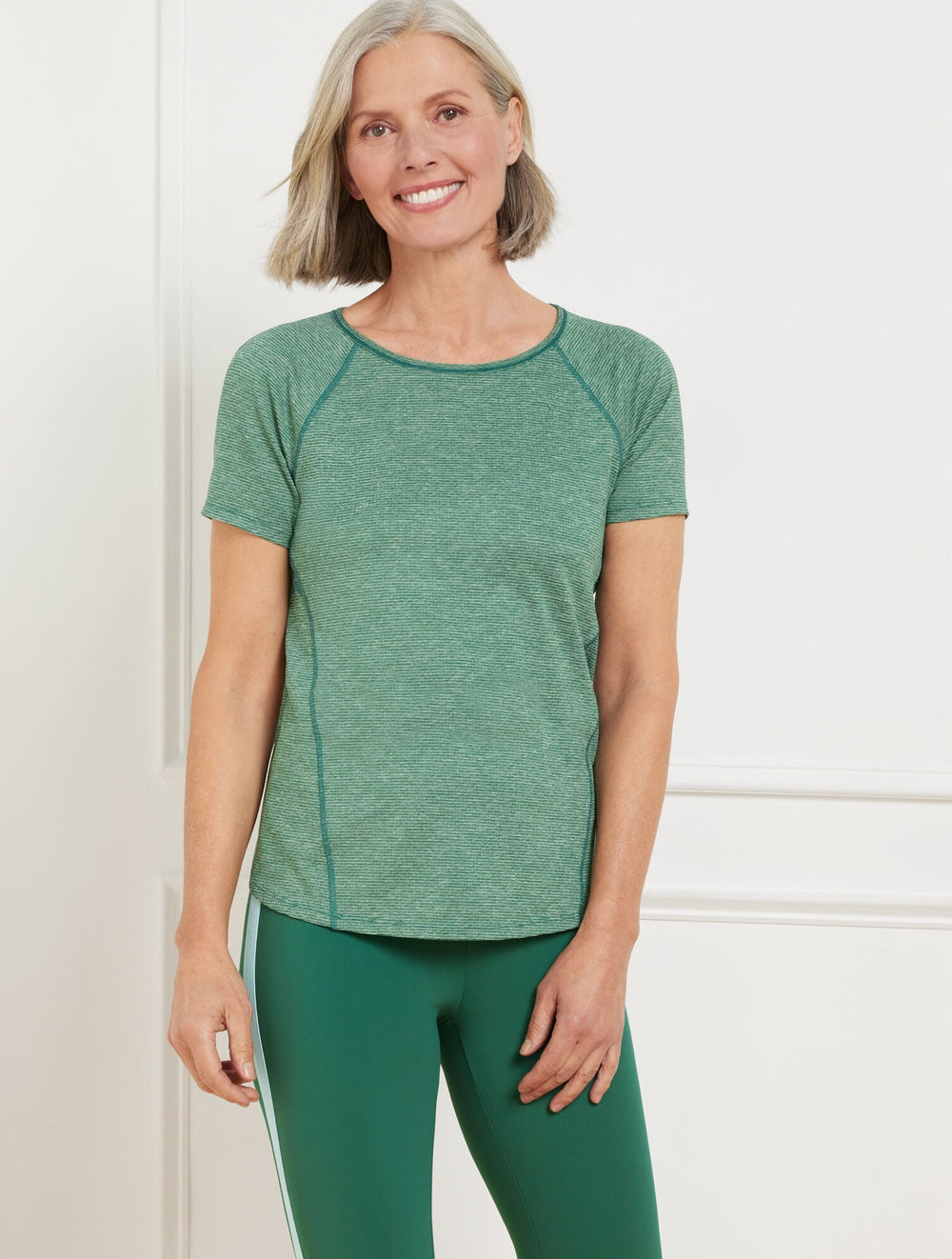ACTIVE STRETCH JERSEY SHORT SLEEVE TEE | Talbots sale