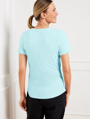 SUPERSOFT JERSEY SHORT SLEEVE TEE | Talbots on sale