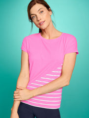 SUPERSOFT JERSEY SHORT SLEEVE TEE - CLASSIC STRIPE | Talbots outlet