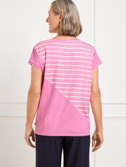 SUPERSOFT JERSEY SHORT SLEEVE TEE - CLASSIC STRIPE | Talbots outlet