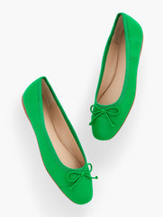 BLAINE SOFT SOLE NAPPA BALLET FLATS | Talbots sale
