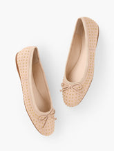 BLAINE SOFT SOLE STUDDED NAPPA BALLET FLATS | Talbots online