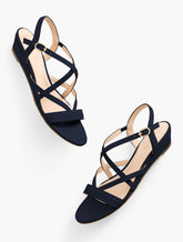 CAPRI NAPPA WEDGE SANDALS | Talbots US