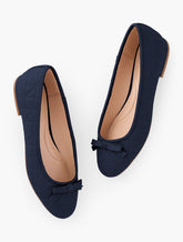 MADISON QUILTED NAPPA BALLET FLATS | Talbots US