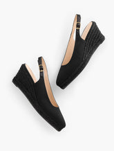 VIVI CANVAS SLINGBACK ESPADRILLE WEDGES | Talbots online