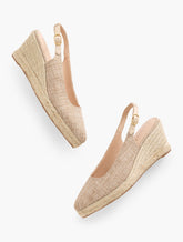 VIVI SLINGBACK ESPADRILLE WEDGES | Talbots discount