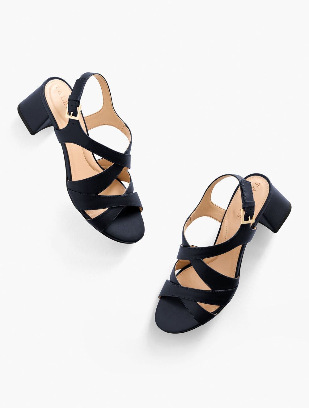 MILLIE STRAPS NAPPA BLOCK HEEL SANDALS | Talbots US