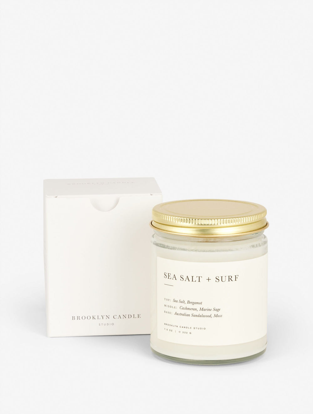 SEA SALT + SURF SCENTED CANDLE BY BROOKLYN CANDLE STUDIO | Talbots discount