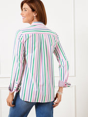 MODERN CLASSIC SHIRT - STUNNING STRIPE | Talbots on sale