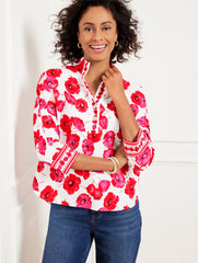 POPPY FLORAL POPOVER | Talbots online