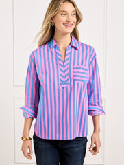 SHORT SHIRT - GARDEN STRIPE | Talbots for sale