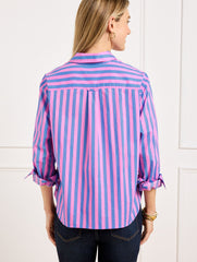 SHORT SHIRT - GARDEN STRIPE | Talbots for sale