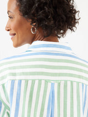 LINEN SHIRT - PLAYFUL STRIPE | Talbots for sale