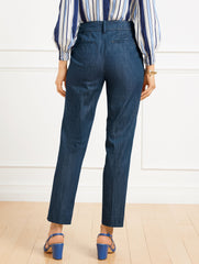 REFINED DENIM SLIM LEG PANTS | Talbots online