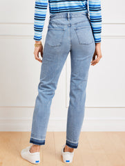 SLIM ANKLE RELEASED HEM JEANS - PELHAM WASH | Talbots for sale