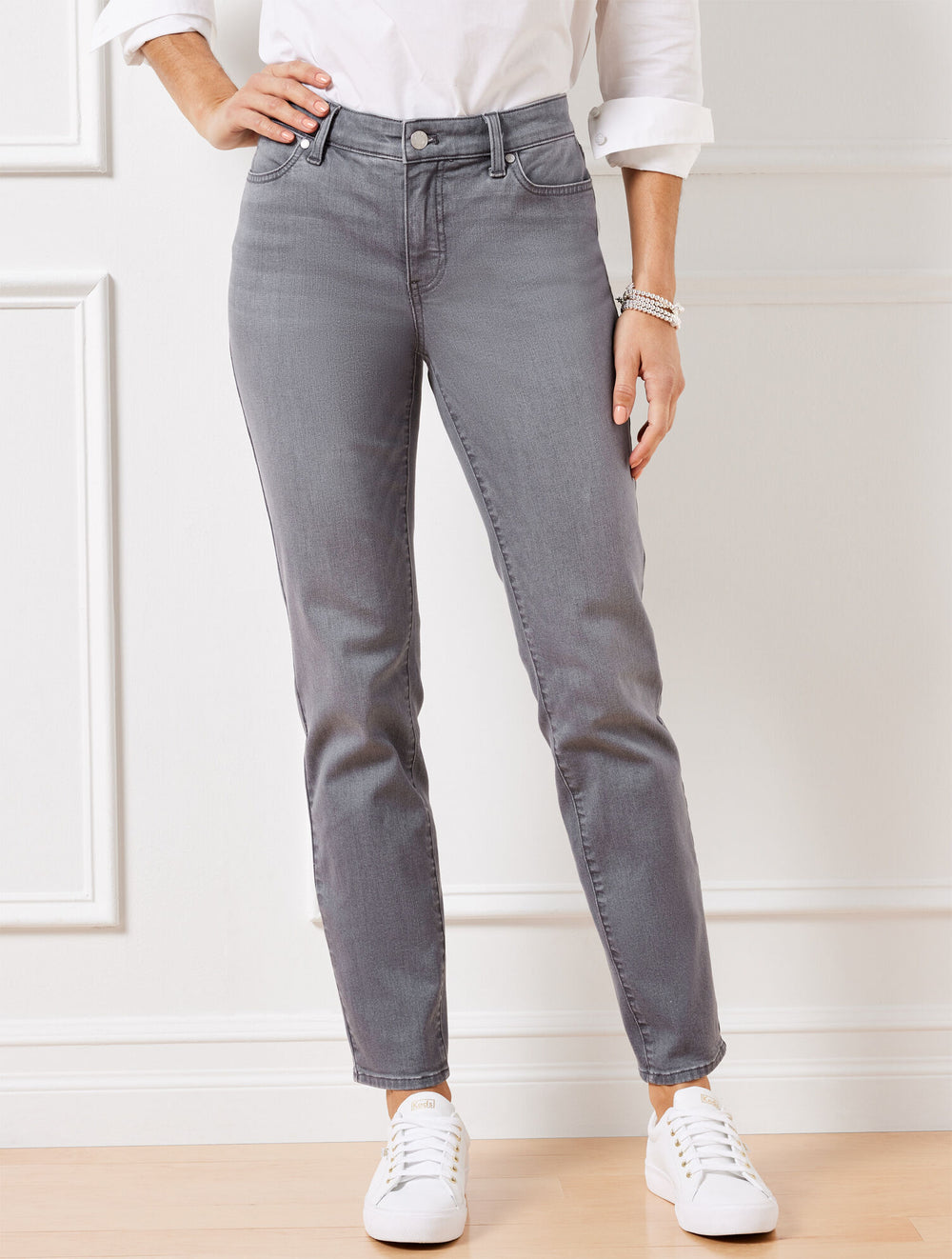 SLIM ANKLE JEANS - STANTON WASH | Talbots discount