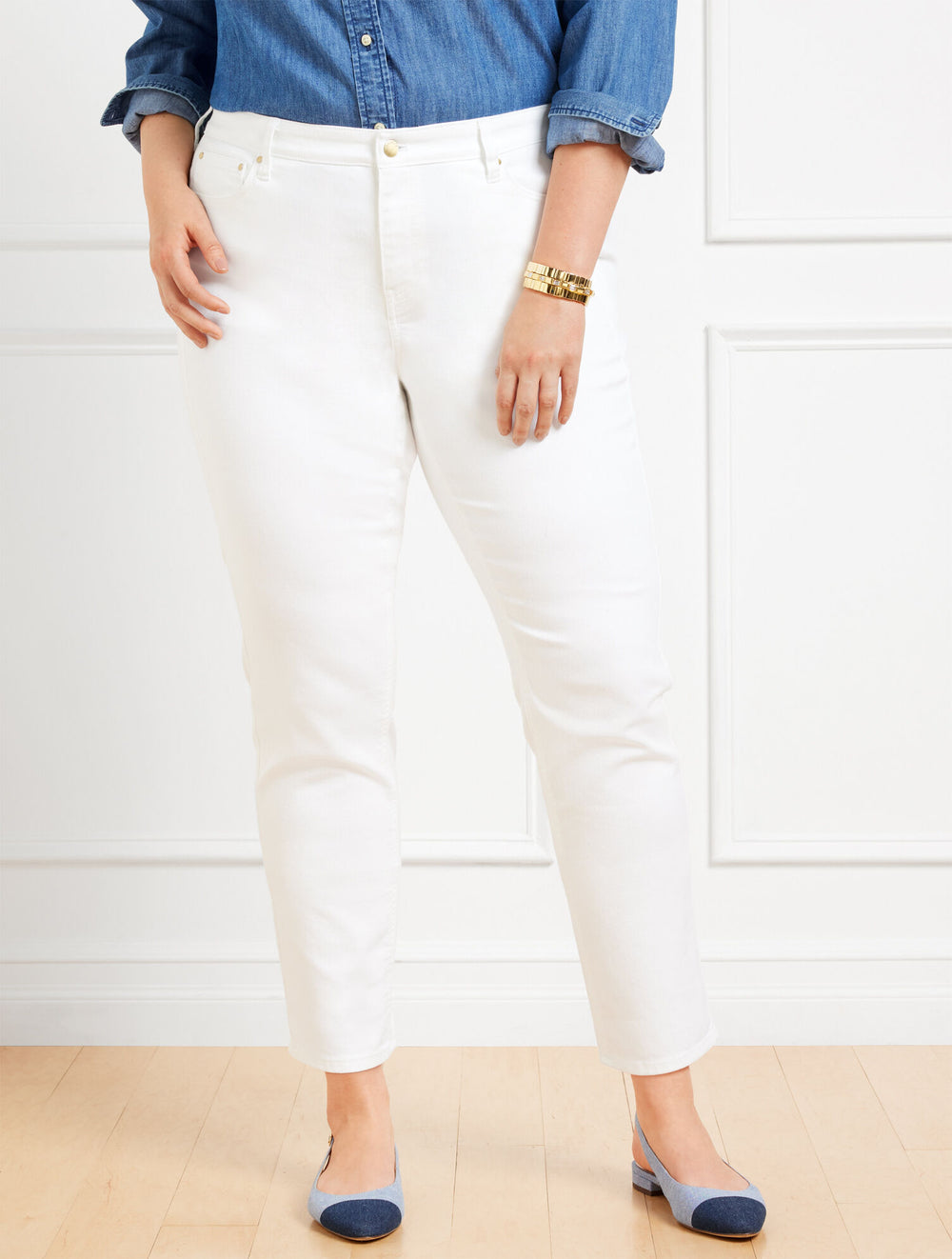SLIM STRAIGHT ANKLE JEANS | Talbots US