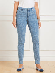 SLIM ANKLE JEANS - LINEAR GARDEN | Talbots US