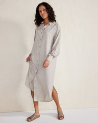 DRAPEY WOOL BUTTON DOWN DRESS | Talbots discount