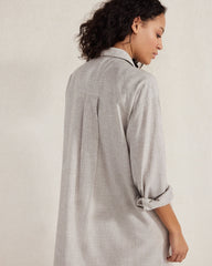 DRAPEY WOOL BUTTON DOWN DRESS | Talbots discount