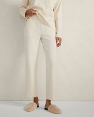 ORGANIC COTTON OTTOMAN RIB PANTS | Talbots outlet