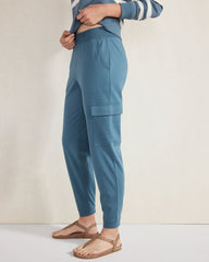 ORGANIC COTTON INTERLOCK CARGO PANTS | Talbots sale