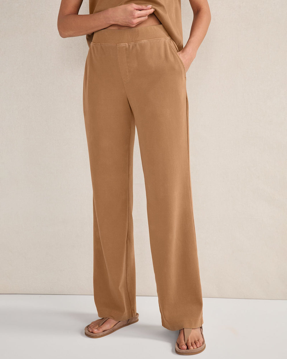 ORGANIC COTTON INTERLOCK BOOT CUT PANTS | Talbots near me
