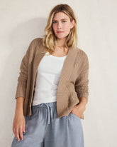 ORGANIC COTTON OPEN STITCH CARDIGAN | Talbots for sale