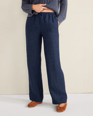 LINEN STRAIGHT LEG PANTS | Talbots US
