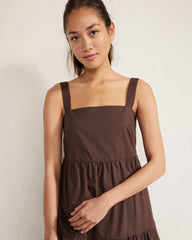 ORGANIC COTTON POPLIN MIDI DRESS | Talbots online