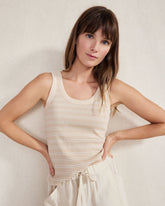 ORGANIC COTTON STRIPE SCOOP NECK TANK | Talbots near me