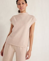 FLEECE FUNNEL NECK TOP | Talbots US