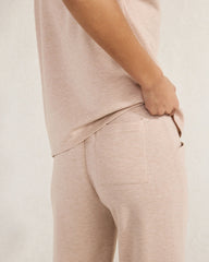 FLEECE PINTUCK CROPPED WIDE LEG PANTS | Talbots sale